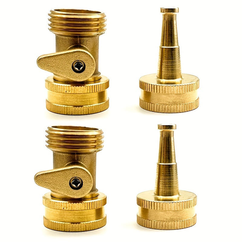 2pcs/set Brass Garden Hose Noz - Nozzle Brass 评论和价格