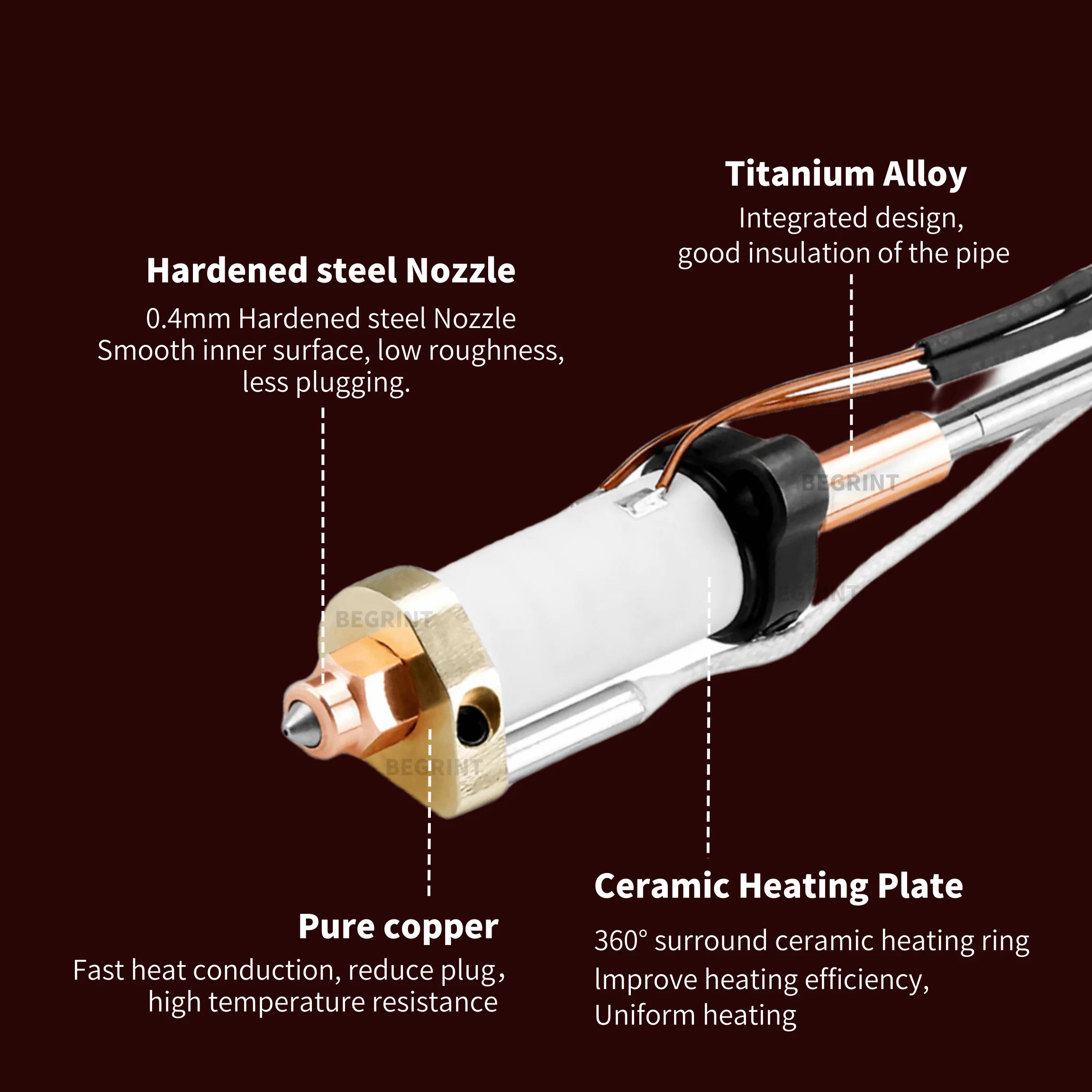 Upgrade Hotend Kit For Crealit - Hotend Assembly 评论和价格