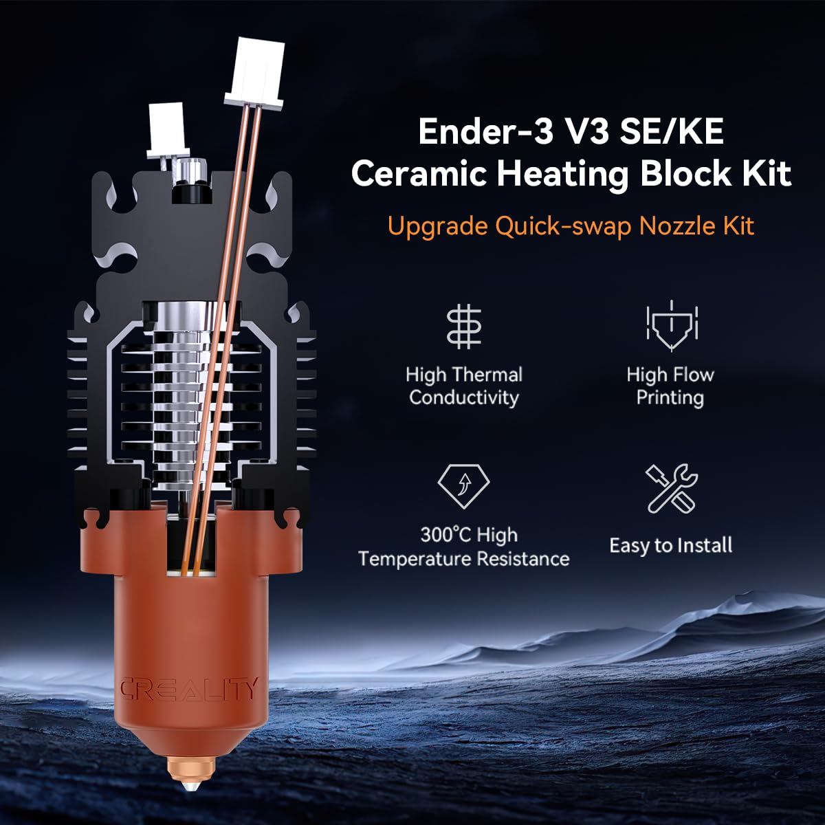 Creality Ender-3 V3 SE/KE Hote - High Flow Ceramic Hotend 评论和价格