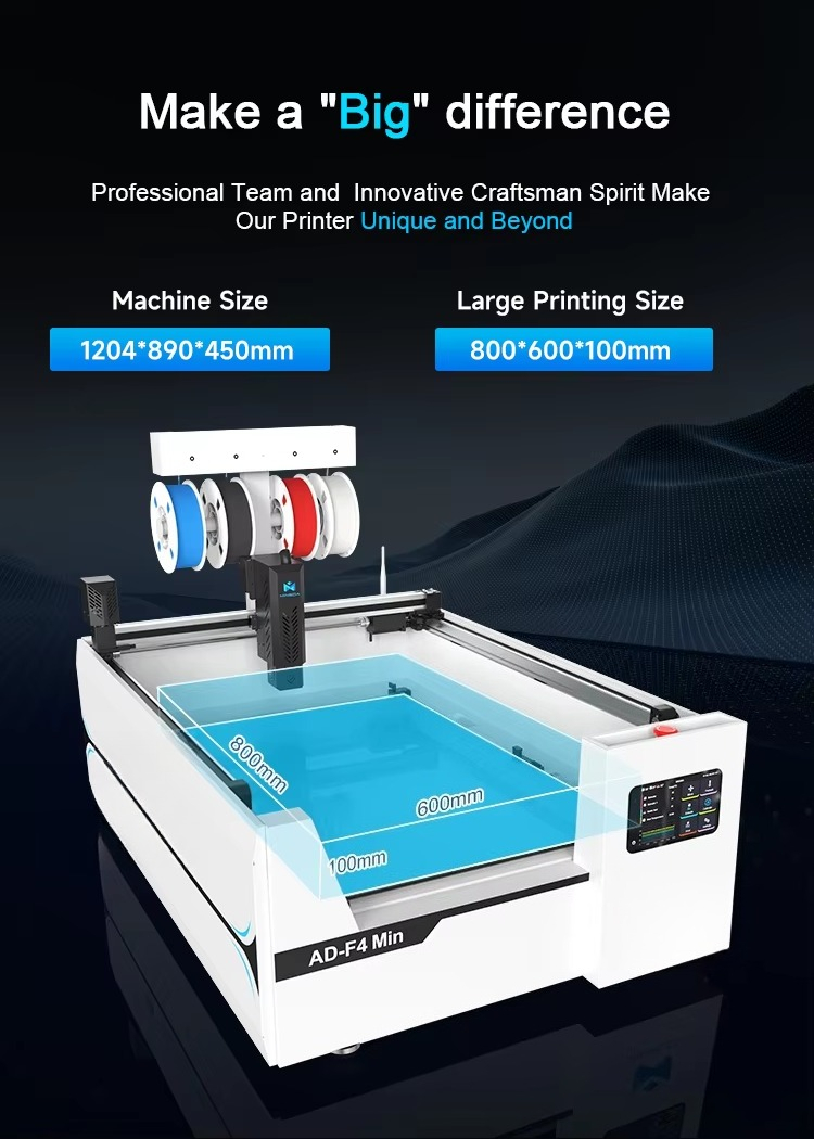 Upgraded AD-F4 Min High Speed  - 3D Printer 评论和价格