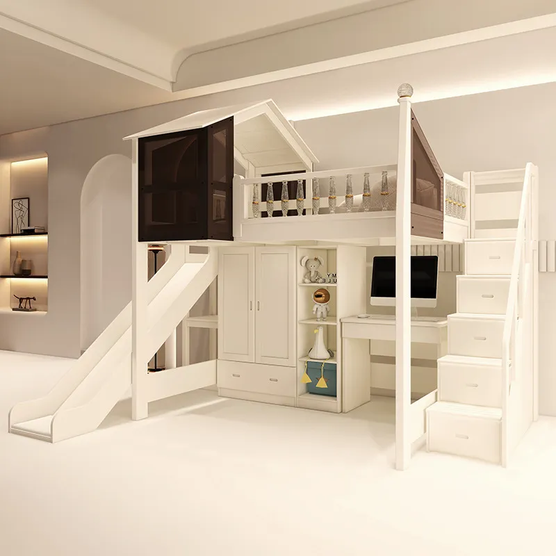 Solid Wood Tree House Bunk Bed - Carriage Bed 评论和价格
