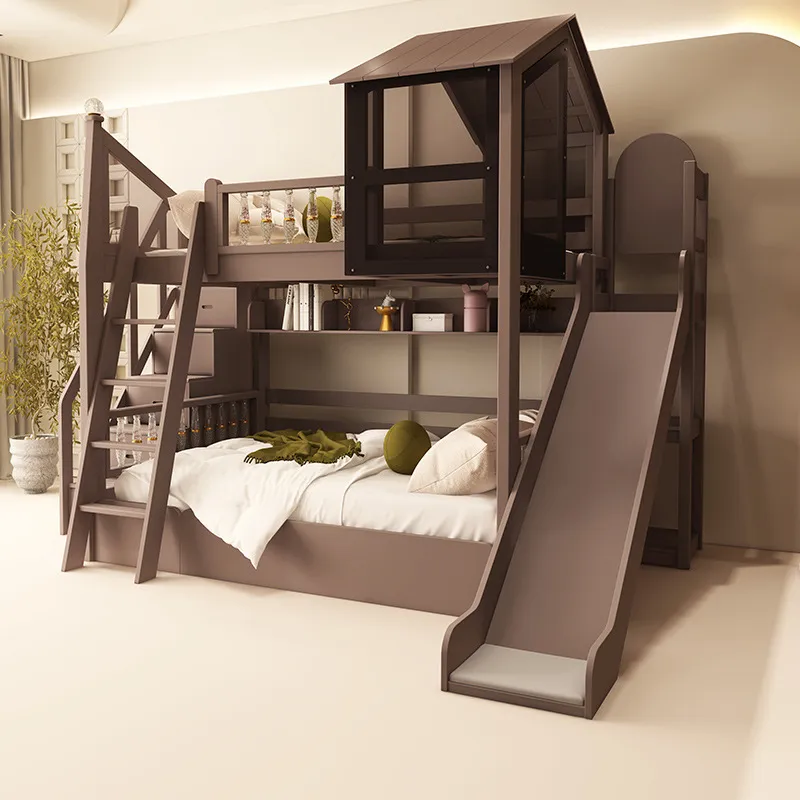 Solid Wood Tree House Bunk Bed - Carriage Bed 评论和价格