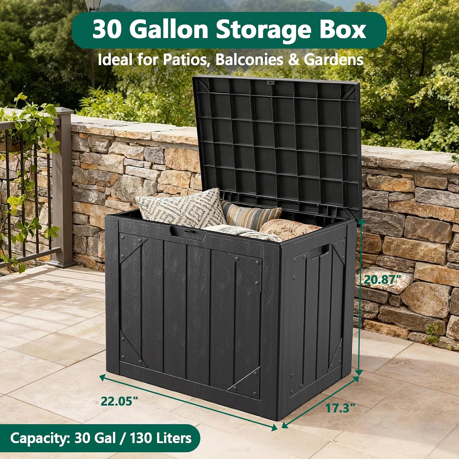 30 Gallon Outdoor Storage Box  - Uv Resin 评论和价格
